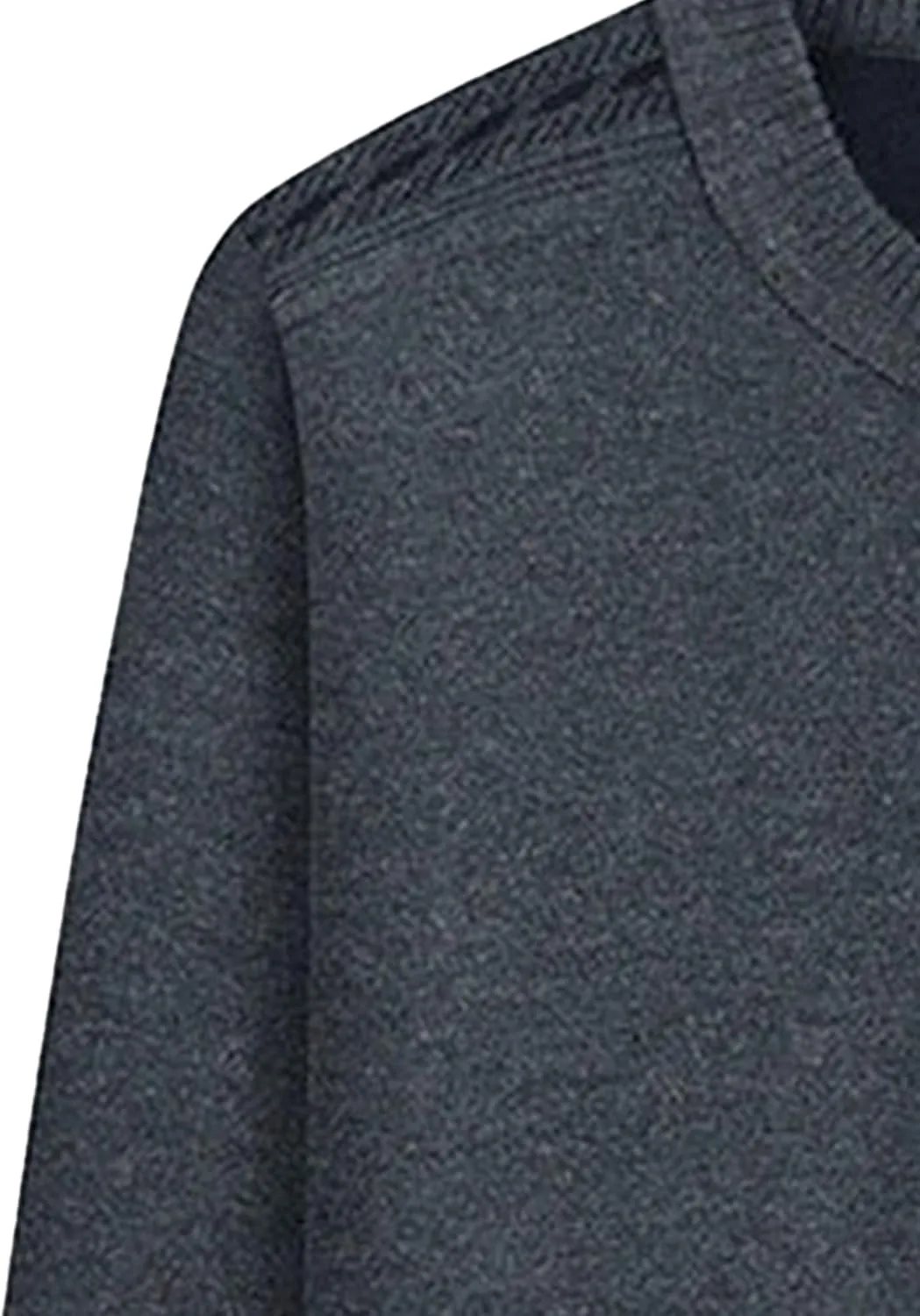 Мужской кардиган с воротником-гольф, длинный рукав, утепленный, slim fit — фото 4