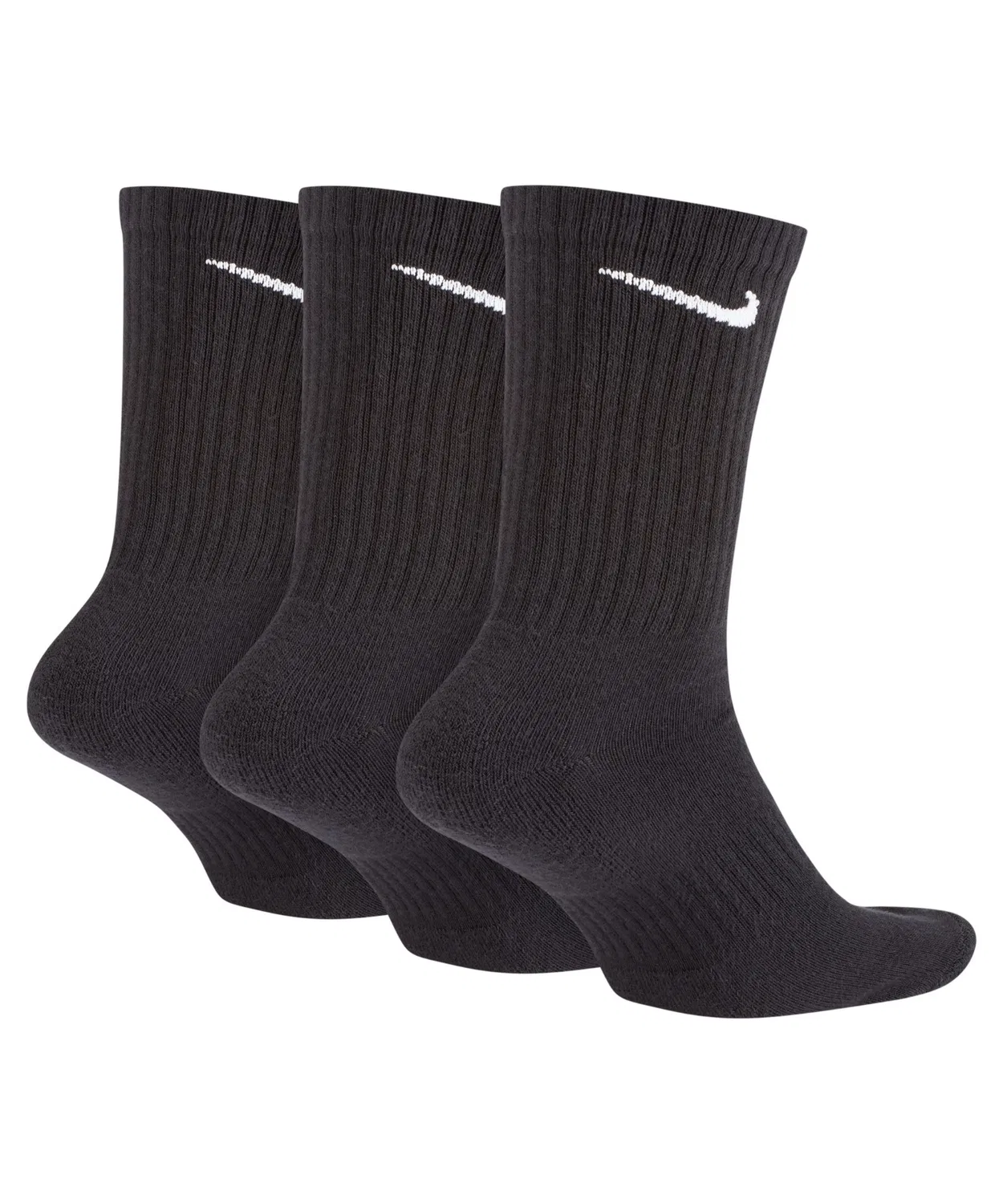 Носки NIKE Everyday Cushioned Crew, чёрные — фото 2