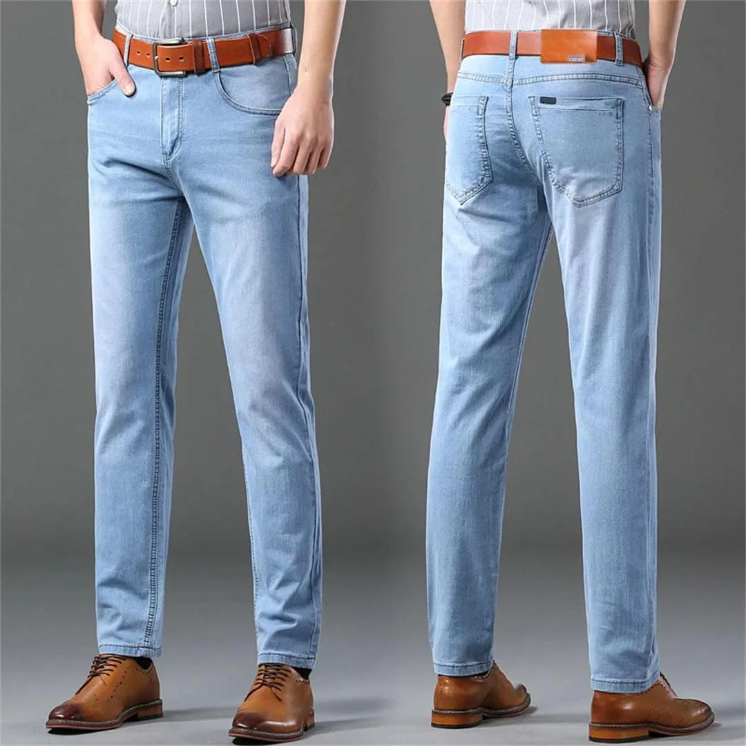 Джинсы slim fit, Небесно-голубой — фото 2