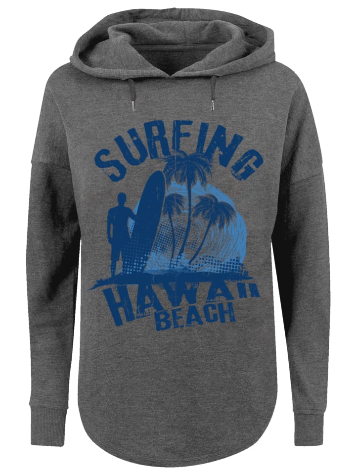 

Толстовка свободного кроя Hawaii Surf Beach Summer в цвете уголь F4NT4STIC
