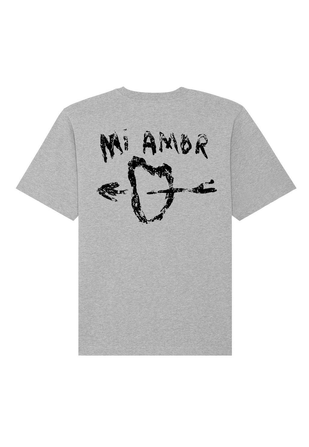 

Футболка с принтом MI AMOR BACK HEAVYWEIGHT Mira Paris, пятнистый серый