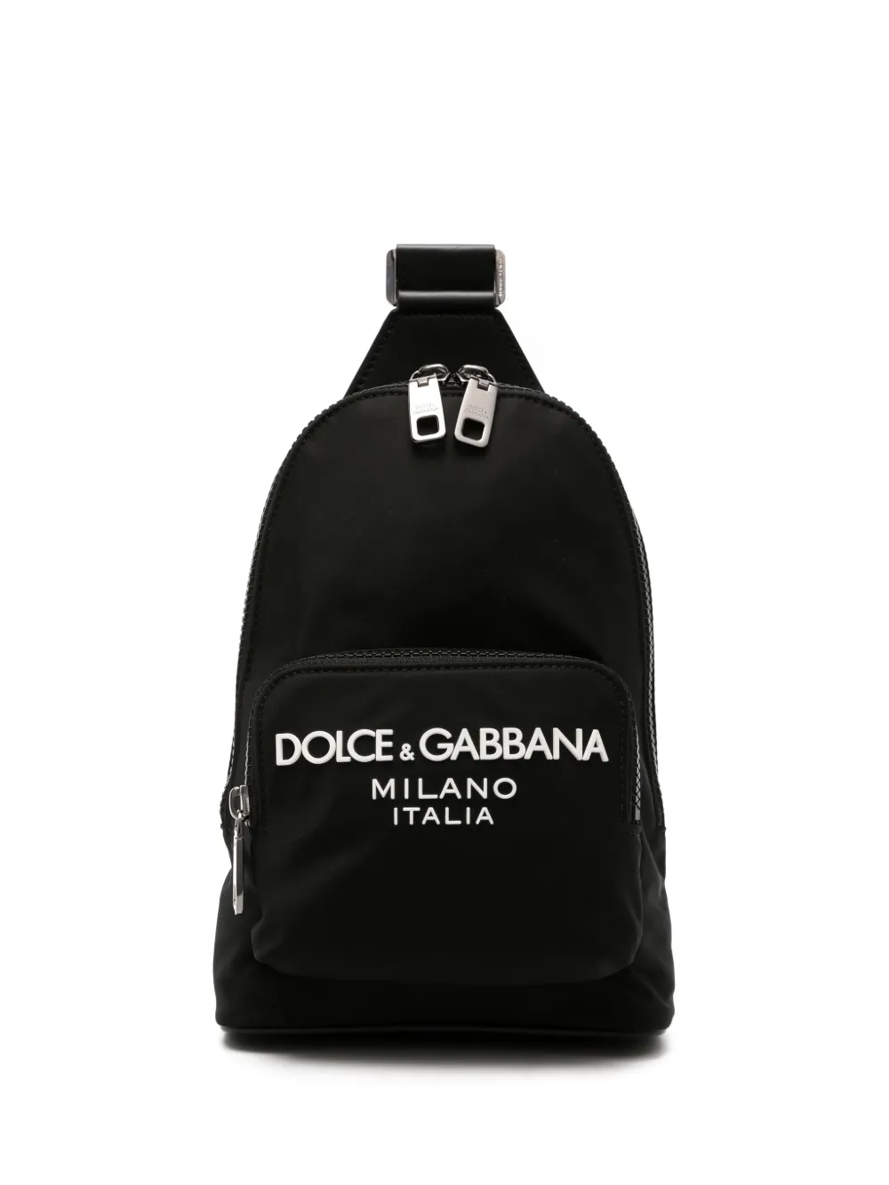 

Рюкзак через плечо с логотипом DOLCE & GABBANA, черный