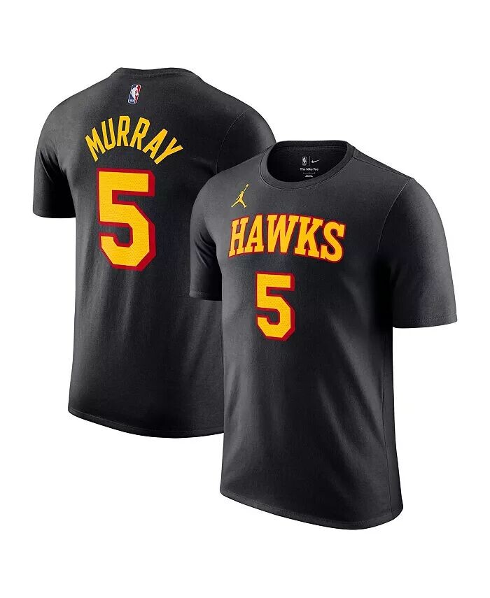 

Мужская футболка Dejounte Murray Black Atlanta Hawks 2022/23 Statement Edition с именем и номером Jordan
