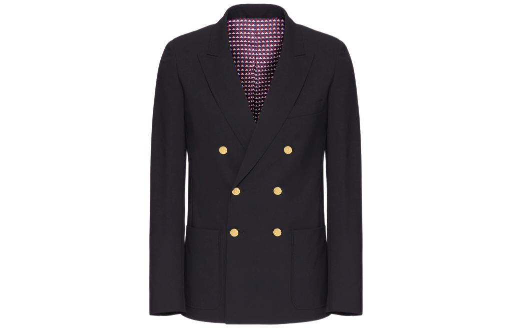 

Двубортный жакет с длинными рукавами Valentino, Marine Blue