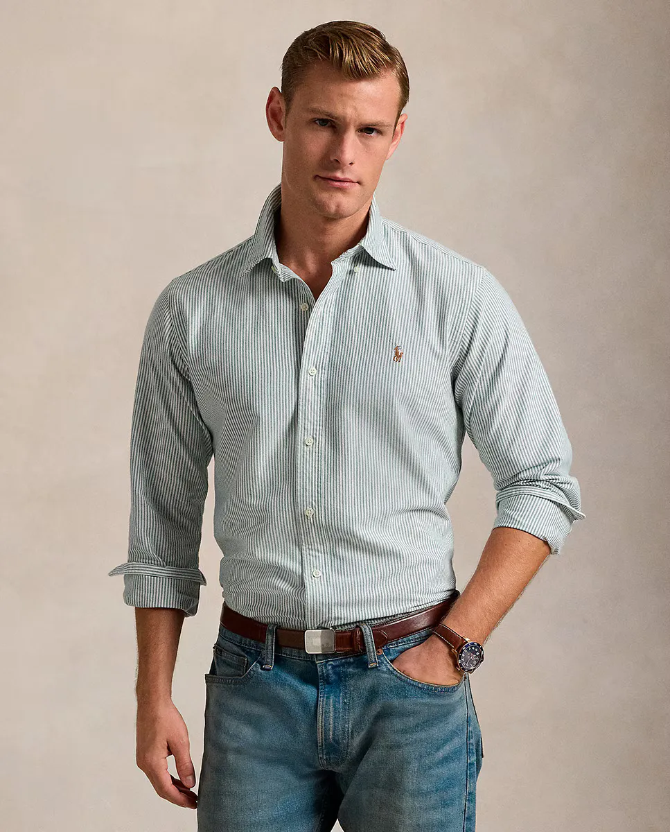 

Мужская оксфордская рубашка стандартного кроя Polo Ralph Lauren, цвет Verde Anticuario