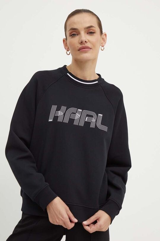 

Хлопковая толстовка Karl Lagerfeld, черный