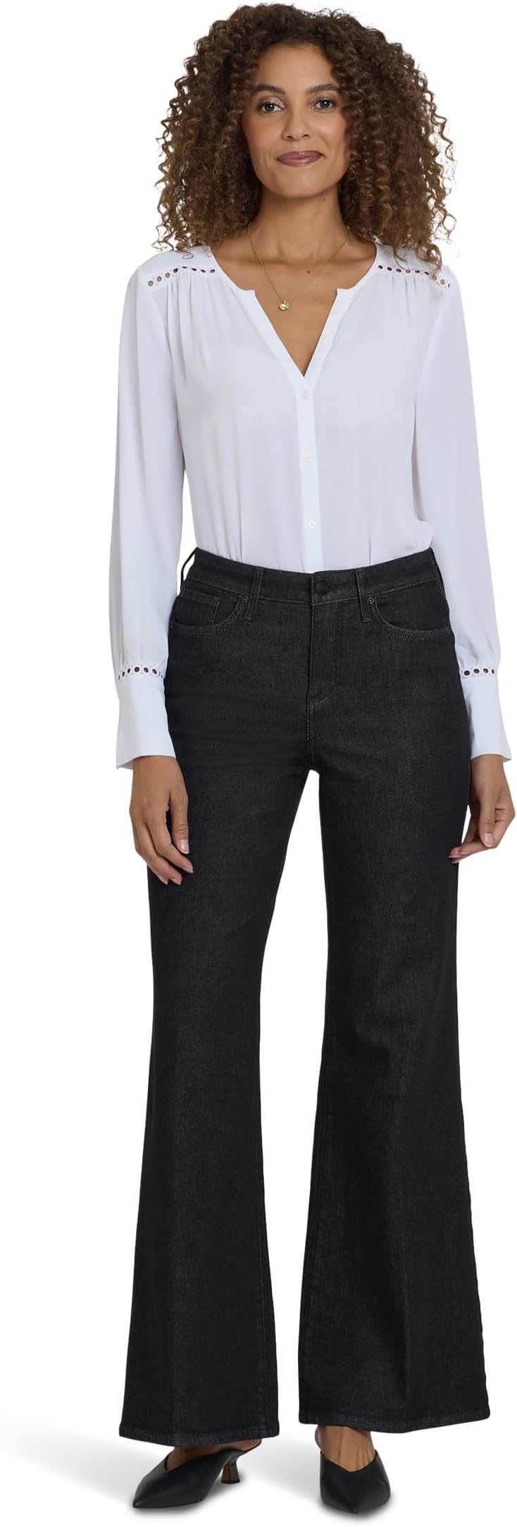 

Женские джинсы Mia Palazzo с высокой талией NYDJ, Black Rinse