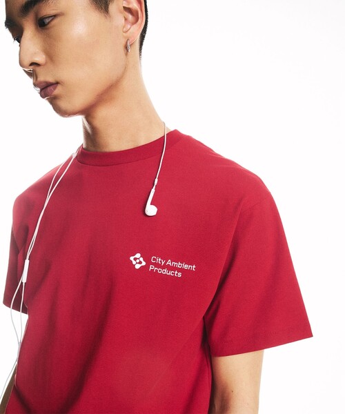 

City Ambient Products Футболка стандартного кроя с логотипом, City Ambient, красная