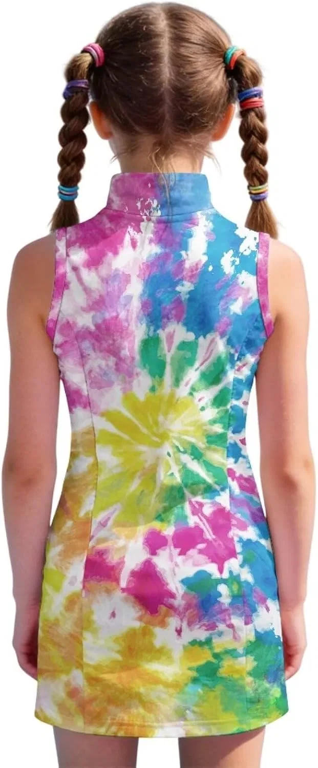 Платье для тенниса и гольфа Boatee с принтом Tie Dye — фото 2