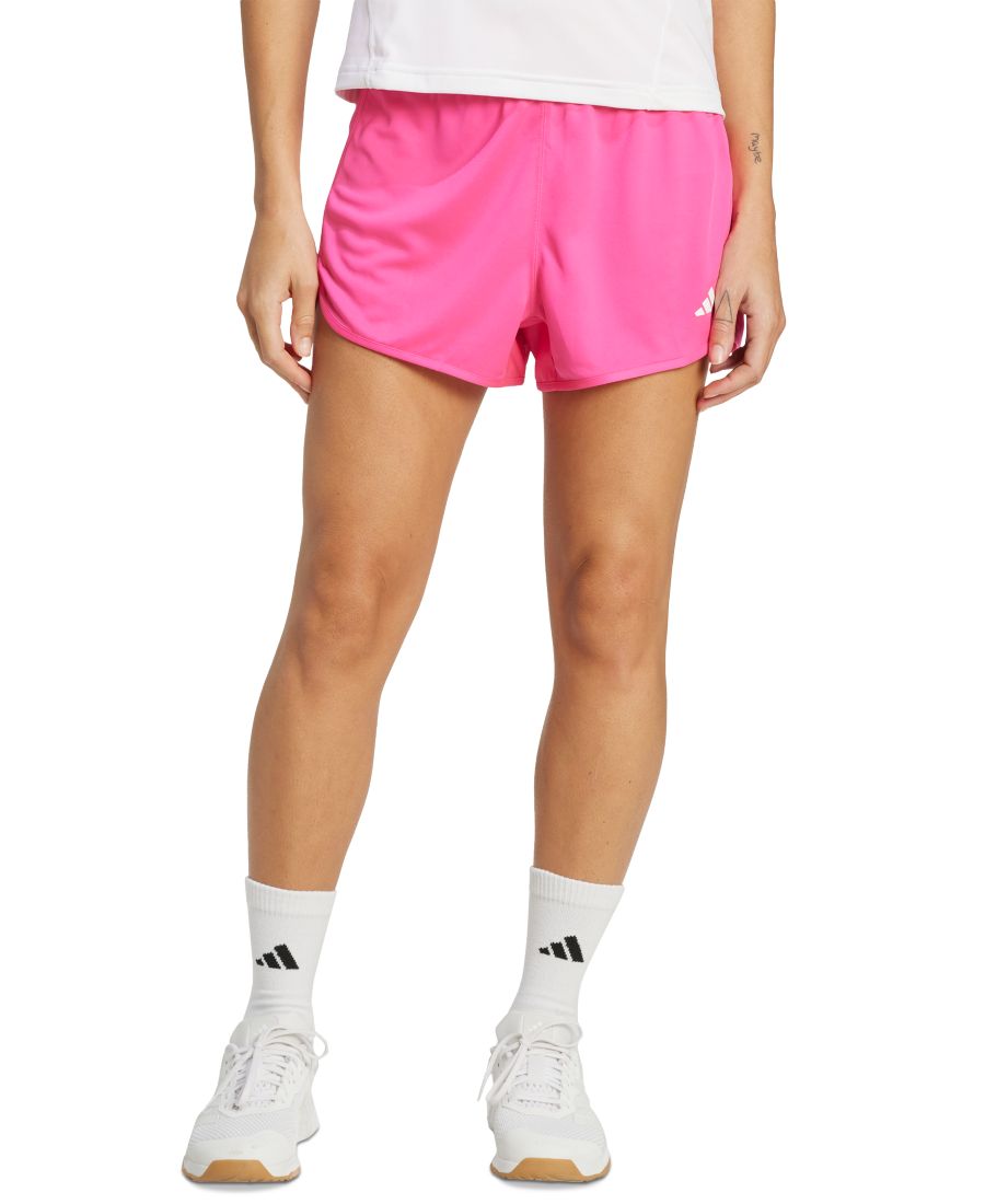 

Женские трикотажные шорты с высокой посадкой Essentials Adidas, Shock Pink/white