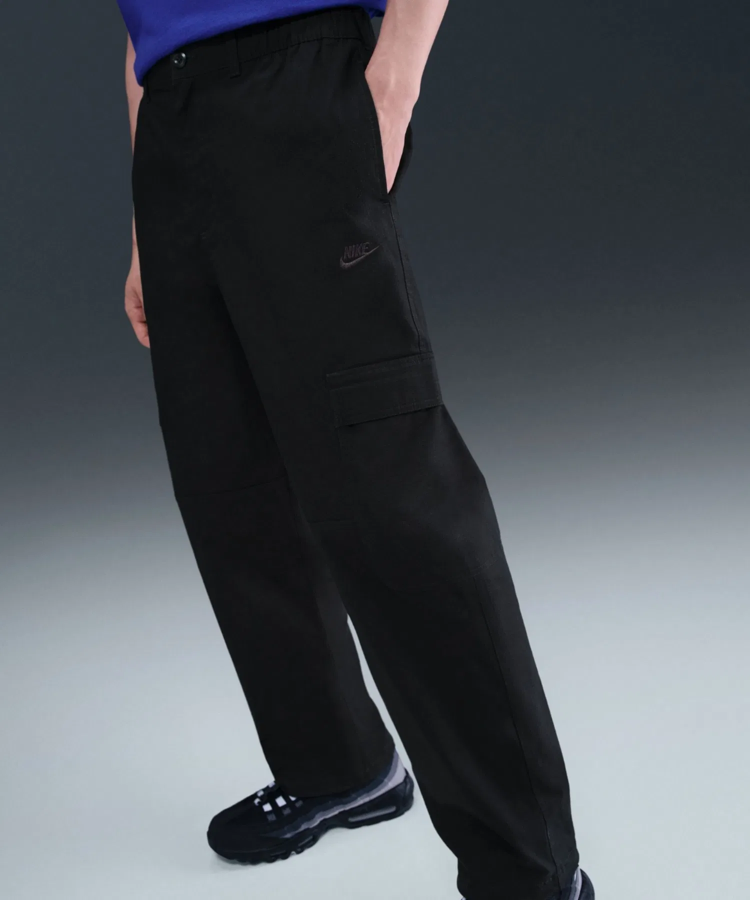Мужские тканые брюки-карго Nike Sportswear Club HV1434-010, черные.