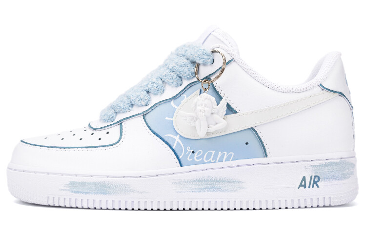 

Кроссовки Nike Air Force 1 Skateboard Shoes Women's Low-Top White/blue/off-white