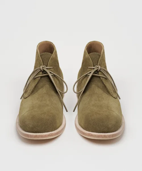 Чукка ботинки UNIFORM из замши зеленые