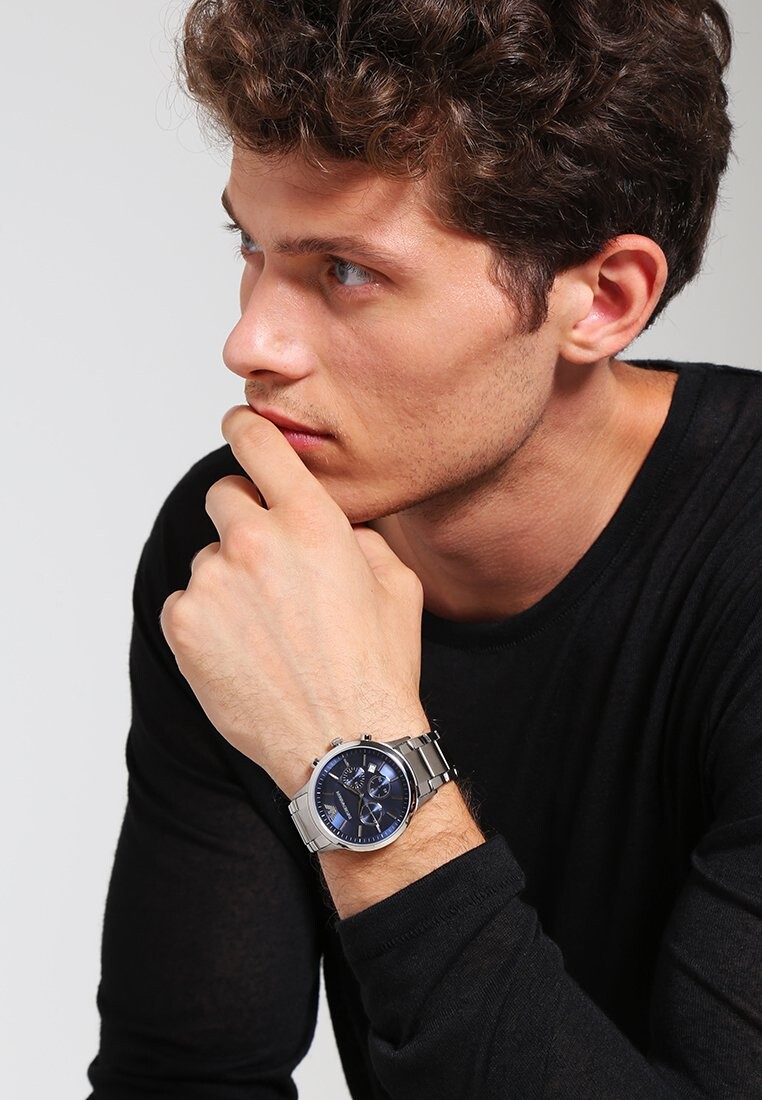 

Часы с хронографом Emporio Armani, серебристый