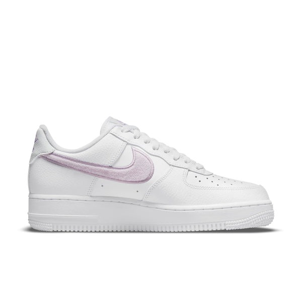 Кроссовки air force 1 chenille swoosh - white lilac' Nike, белый — фото 2