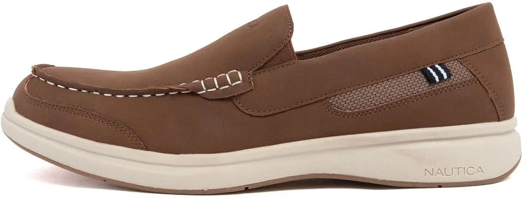 Туфли без шнурков Nautica Moccasin Deck Shoes, Brown-bidwell — фото 2