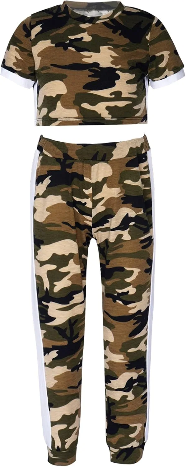 Детский спортивный костюм из 2 предметов YONGHS, Camouflage Brown
