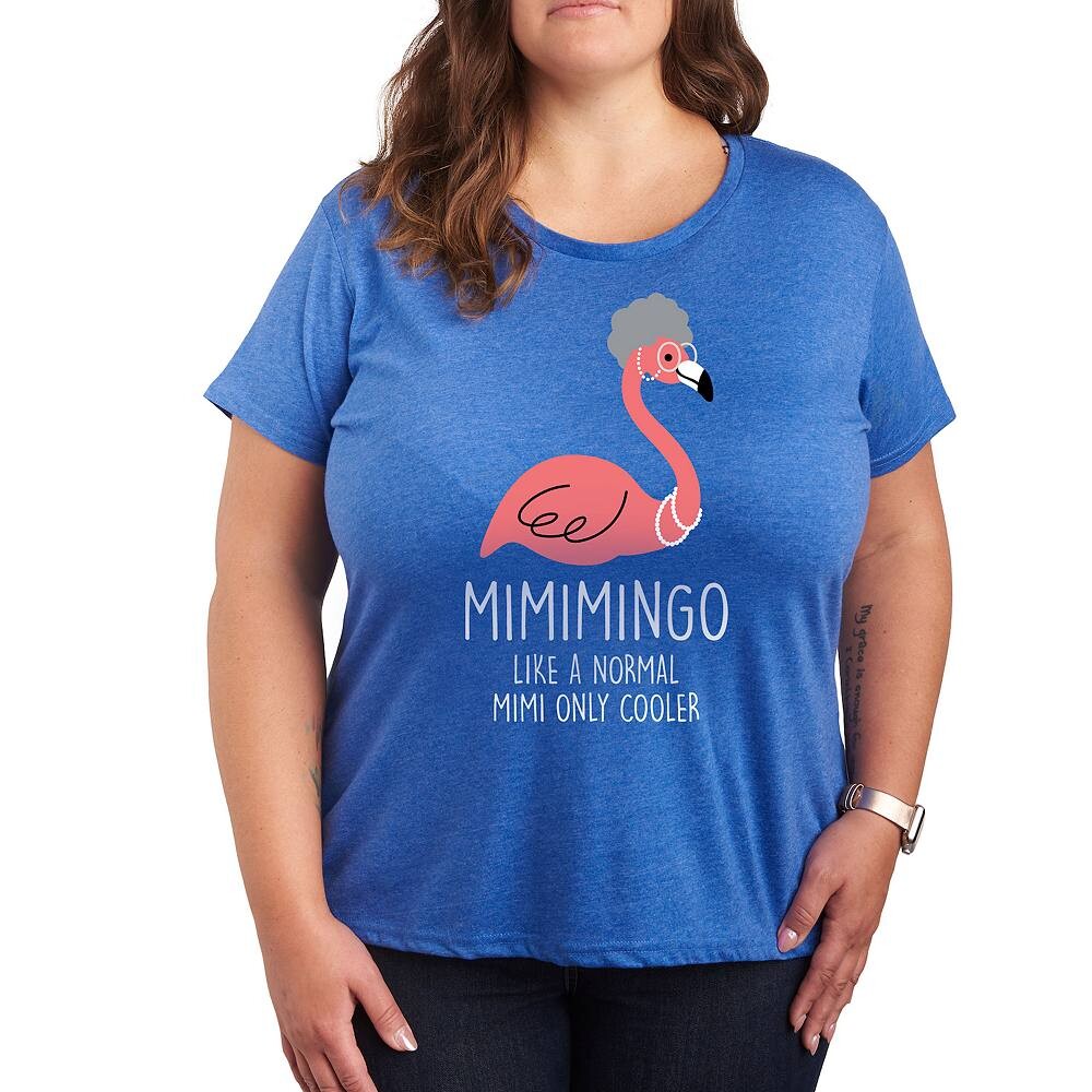 

Плюс футболка с рисунком Mimimingo Licensed Character, цвет Heather Royal Blue