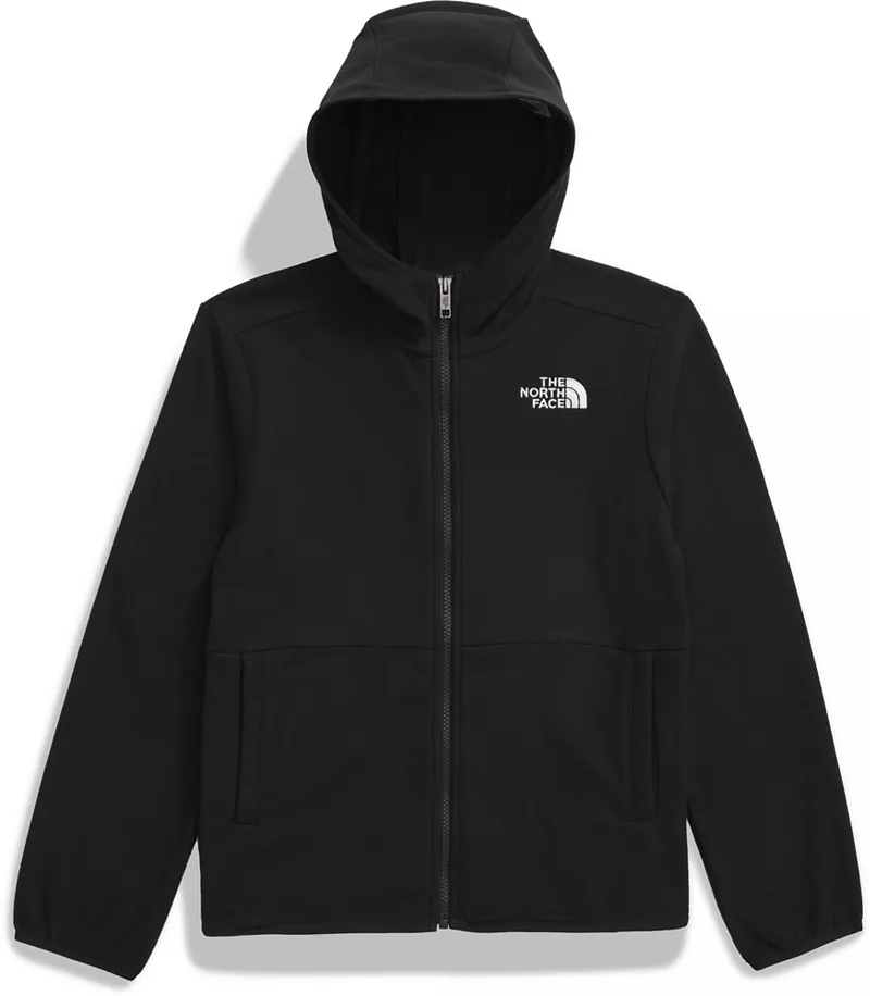 Детская флисовая толстовка с молнией во всю длину The North Face Glacier, цвет TNF Black — фото 3