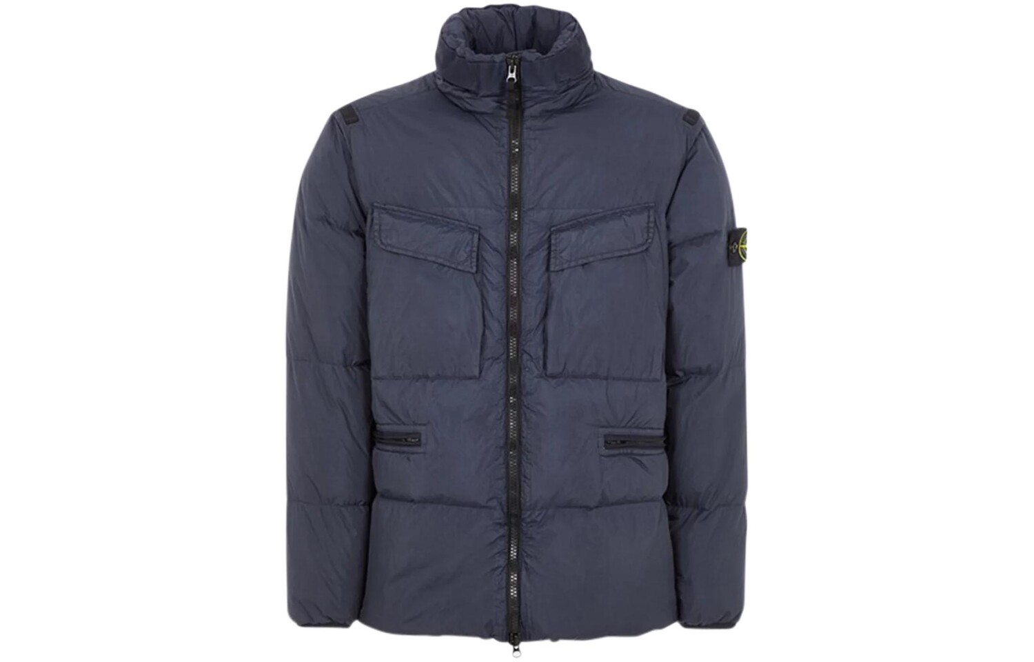 

Пуховик мужской темно-синий Stone Island, темно-синий