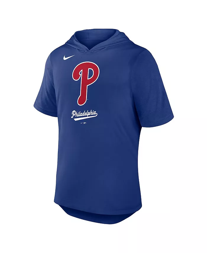 Мужская трикотажная толстовка-футболка Royal Philadelphia Phillies Performance Nike — фото 2