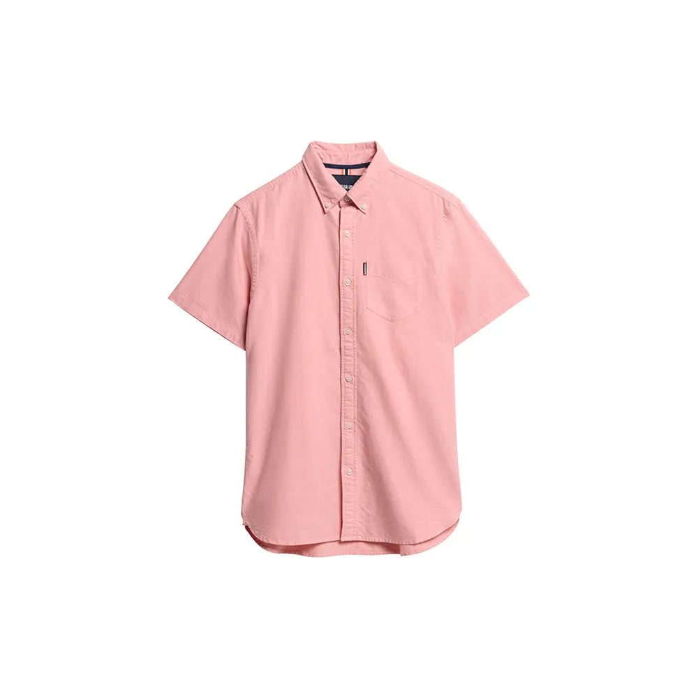Рубашка с коротким рукавом Superdry Oxford, розовый — фото 2