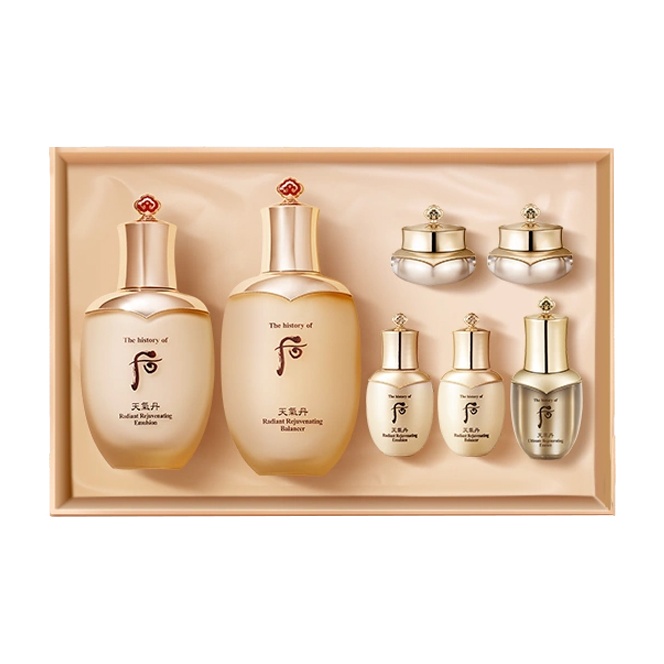 

Набор для ухода за кожей Floral Nourishing Weather Denim, содержащий семь увлажняющих и питательных компонентов The History Of Whoo, weather danhua gift box sets-nourishing collection