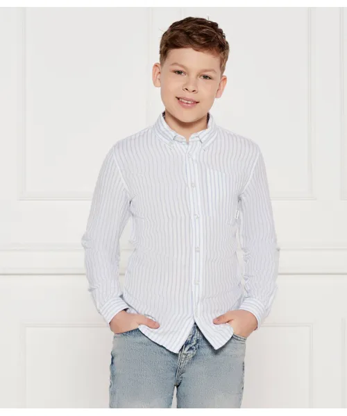 

Льняная рубашка Regular fit Tommy Hilfiger, синий