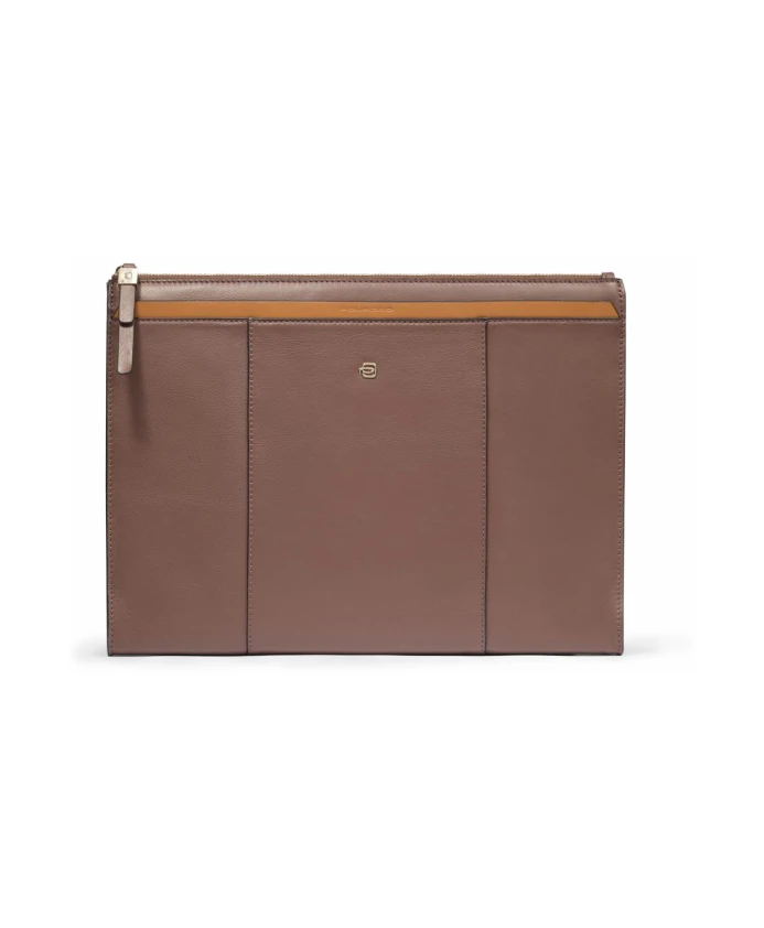 

Женская кожаная сумка с отделением для iPad Piquadro, коричневый