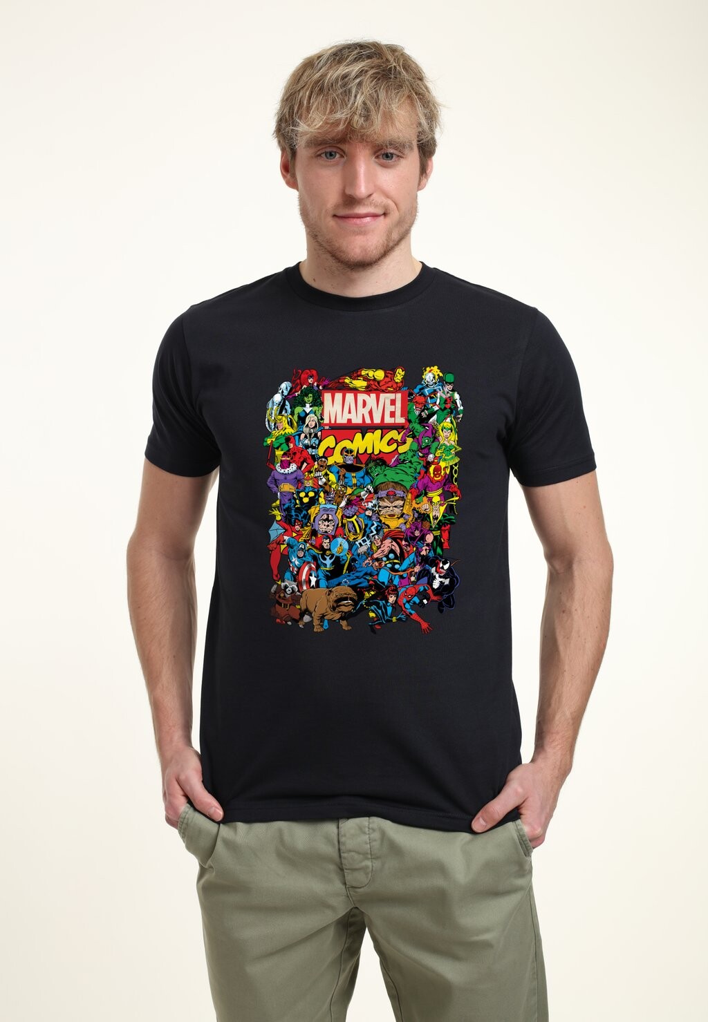 

Футболка с принтом Avengers Classic Entire Cast Marvel, цвет navy blue