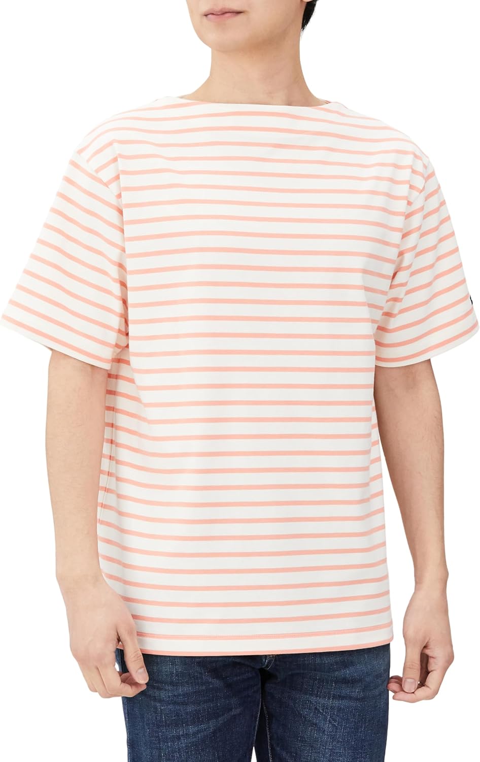 

Футболка с коротким рукавом и морской каймой Helly Hansen HH62419, сшитая по индивидуальному заказу, размер S/S, HH, Marine Border Tee, унисекс, оранжевый/кремовый