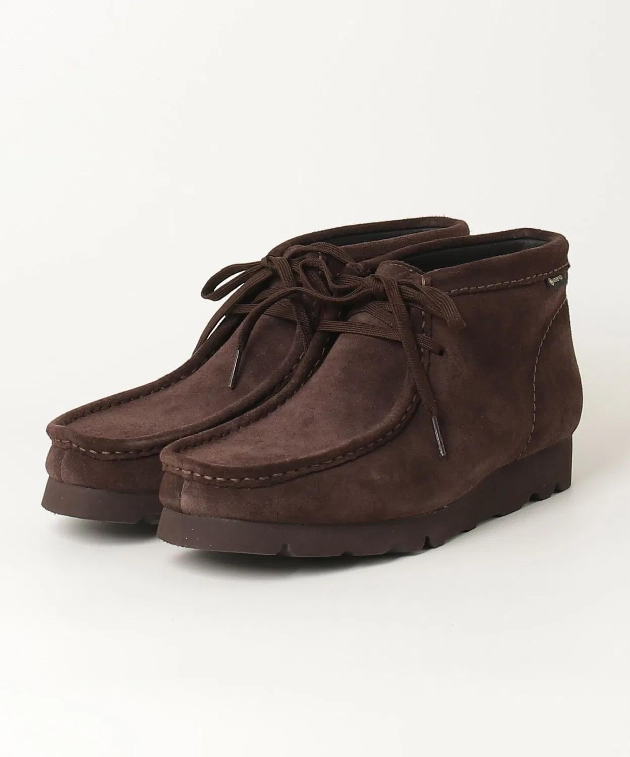 Ботинки Wallabee с мембраной Gore-Tex, бренд Clarks, цвет тёмно-коричневый