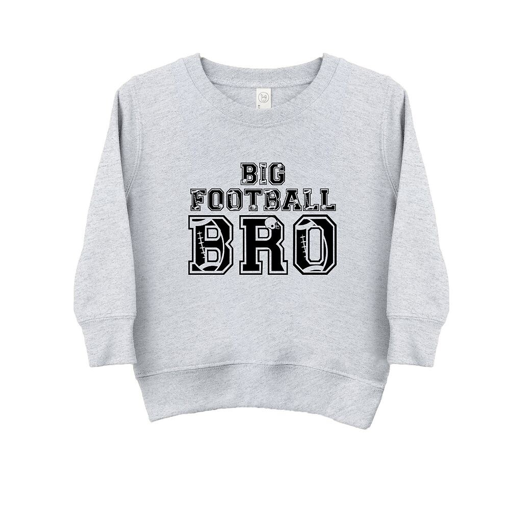 

Толстовка с рисунком для малышей Big Football Bro The Juniper Shop, цвет Heather Grey