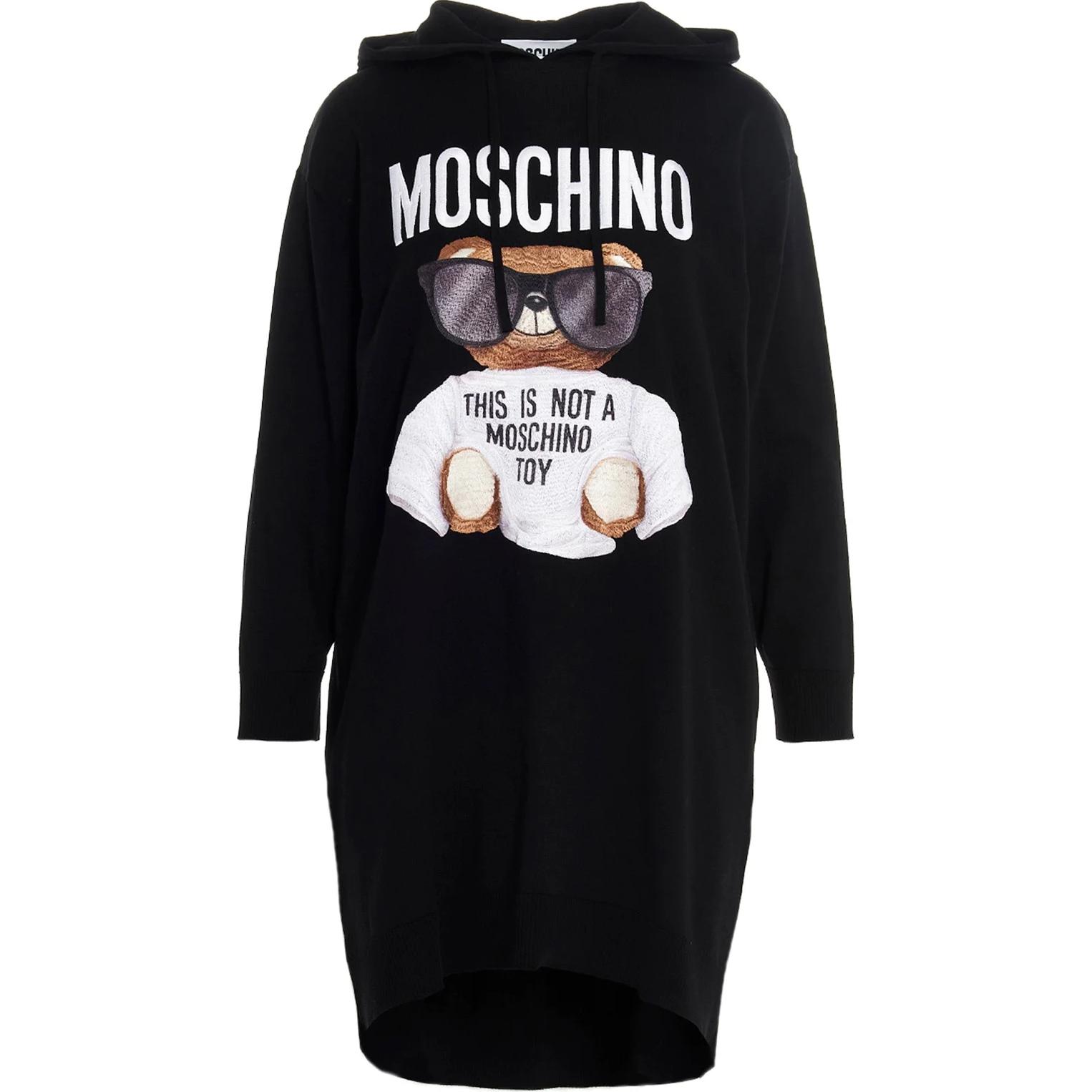 

MOSCHINO Платье с длинными рукавами женское черное