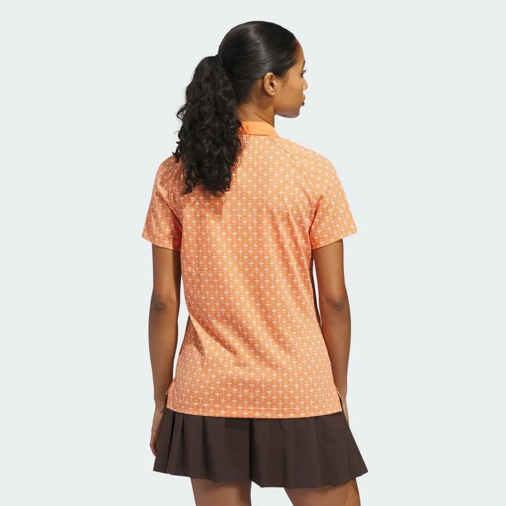 Футболка-поло Originals с логотипом Trefoil по всей поверхности Adidas, orange — фото 2