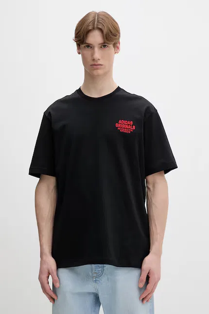 Футболка хлопковая bawełniany Adidas Originals, черный