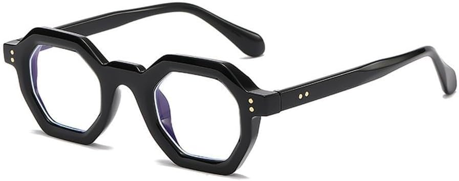 

Модные солнцезащитные очки Polygon Small Square для женщин, ретро с заклепками, мужские солнцезащитные очки UV400, трендовые солнцезащитные очки для активного отдыха и спорта LXLHWN, Black Clear