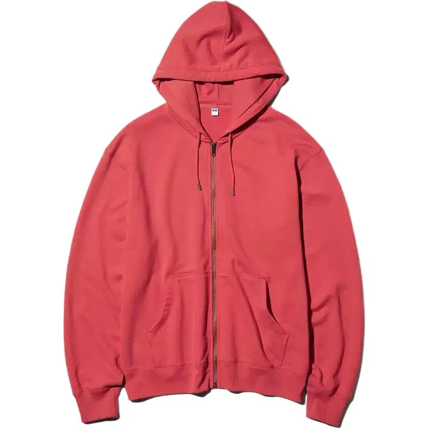 Свитшот унисекс Agate Red с круглым вырезом, умеренный кардиган UNIQLO