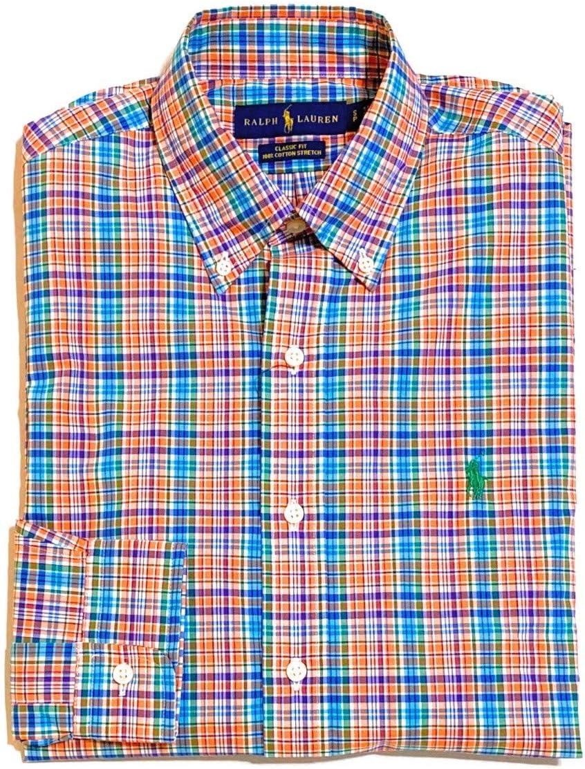 Polo Ralph Lauren мужская классическая рубашка из стрейч-поплина в клетку, Multicolor — фото 2