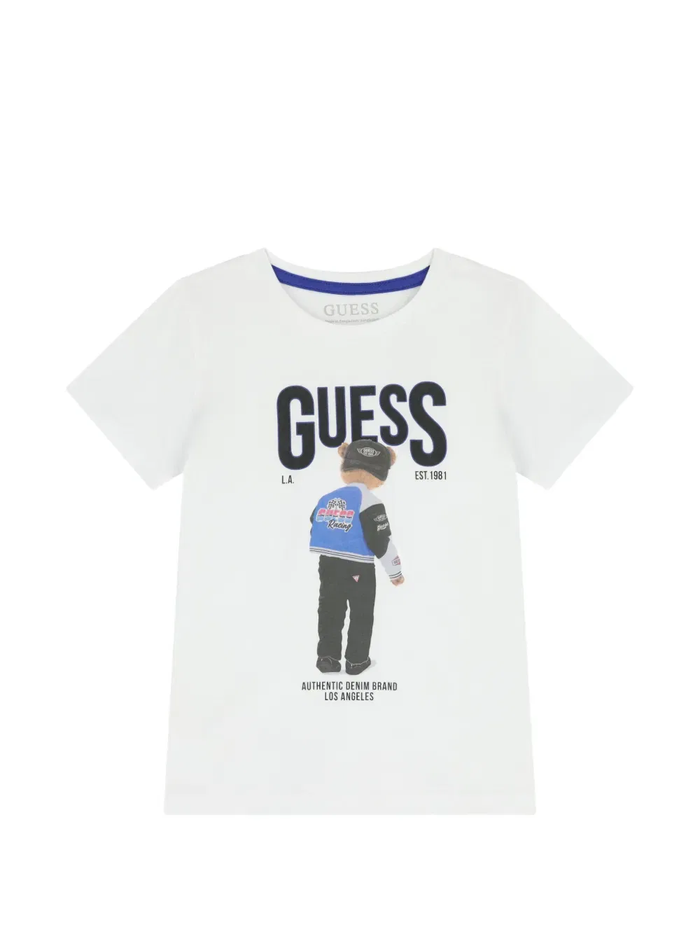 Футболка с графическим принтом Guess Kids, белый