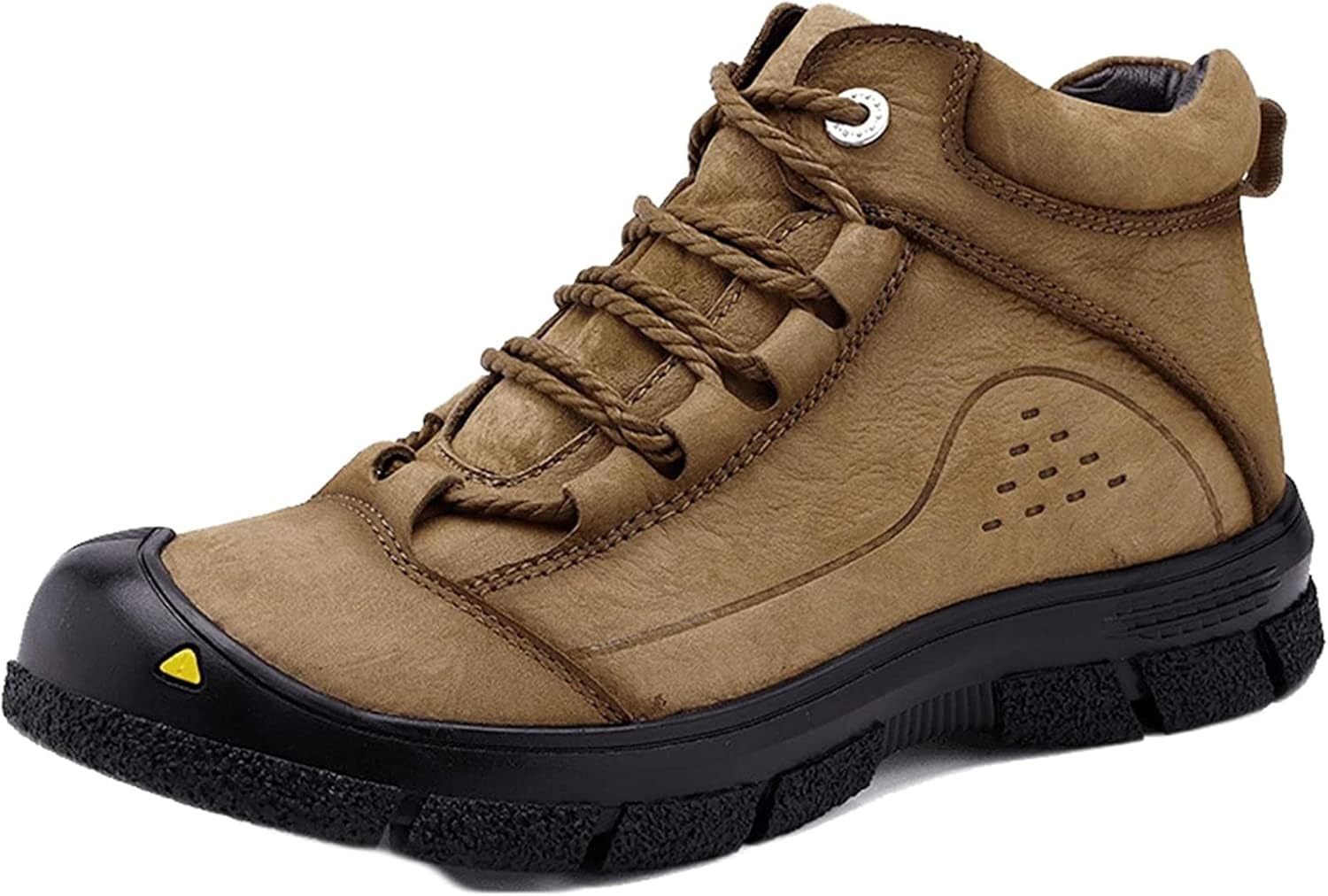 

Мужские теплые ботинки до щиколотки Yiozoi для прогулок, осень и зима, высокие кожаные, износостойкие, повседневные, для работы и отдыха на открытом воздухе, хаки