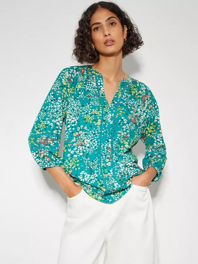 

Топ Monsoon Micola Print, цвет teal/multi