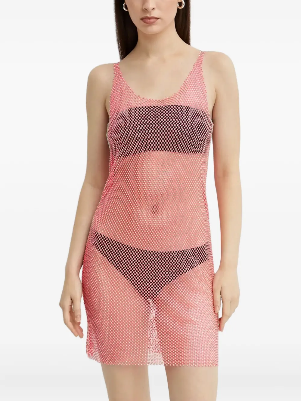 

Мини-платье Sydney, украшенное кристаллами Santa Brands, розовый