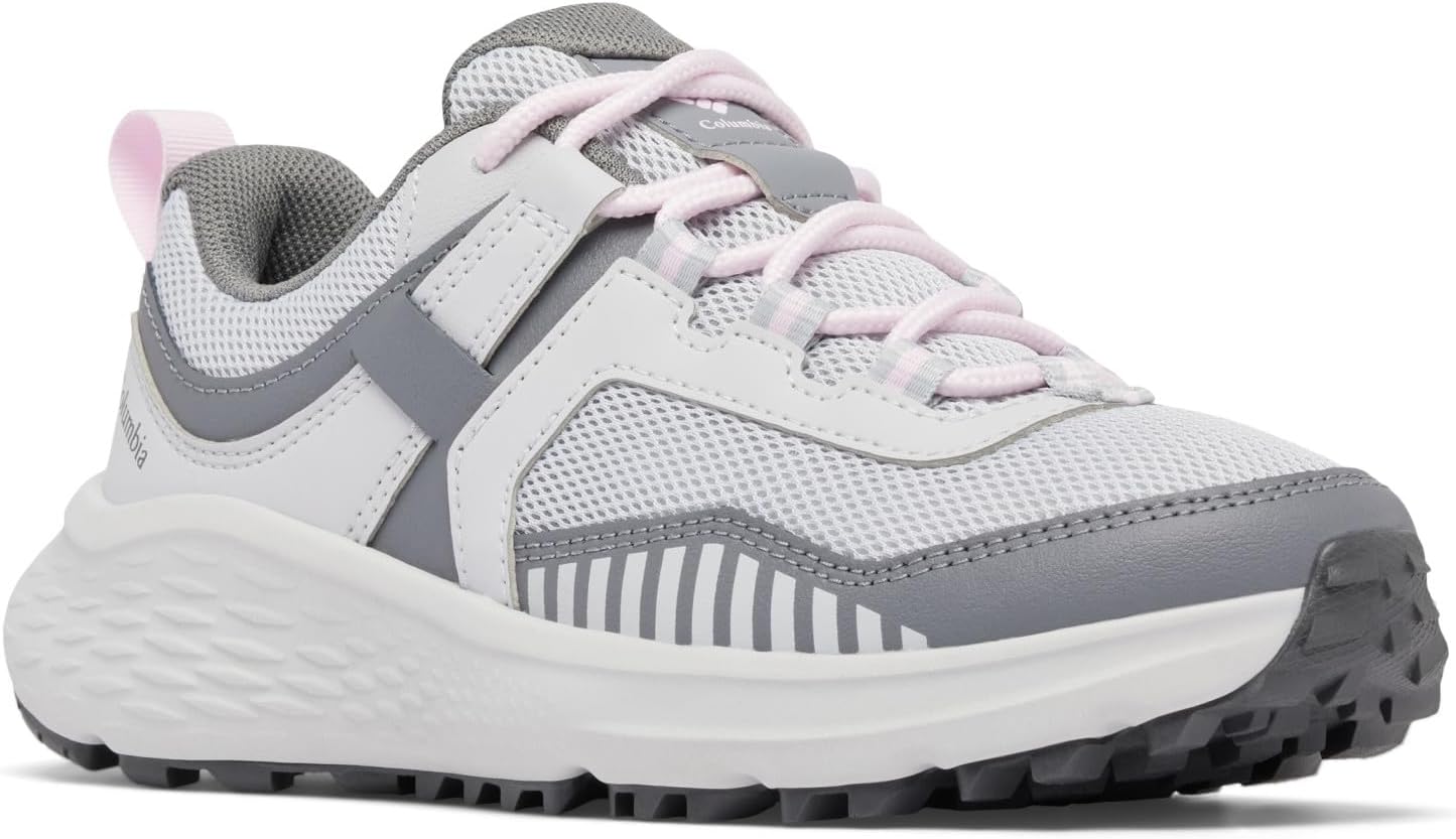 

Детские кроссовки Columbia Konos Low для пешего туризма, Grey Ice/Pink Dawn