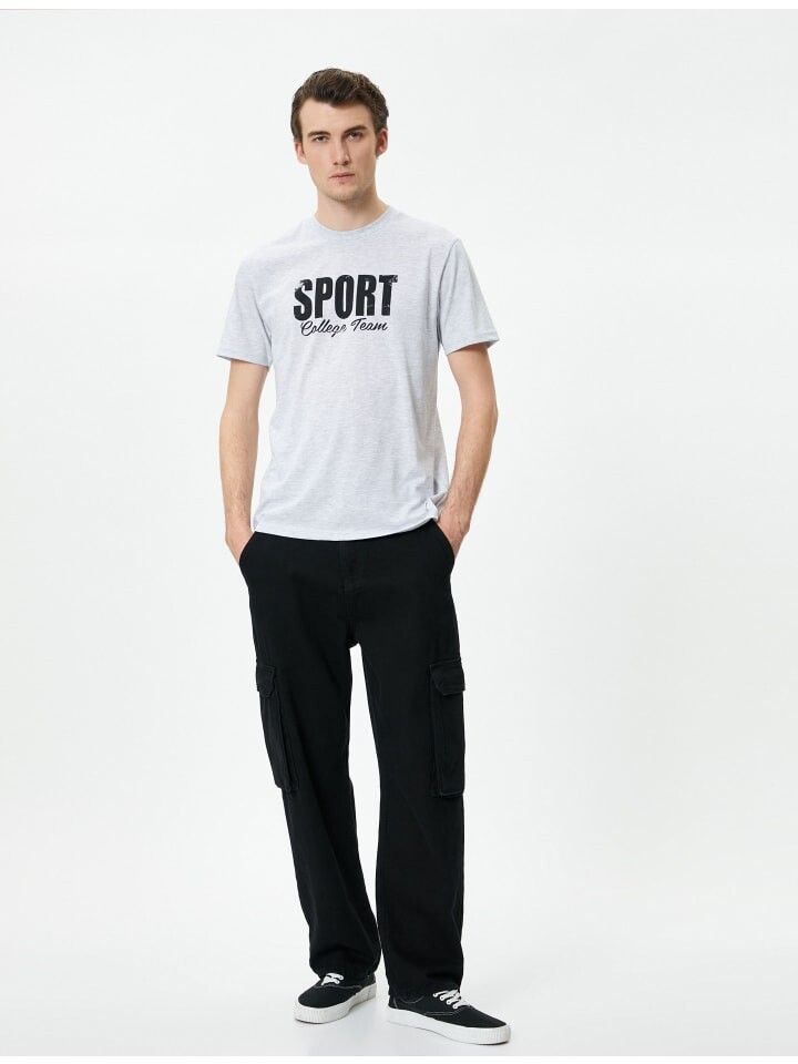 

Футболка KOTON T shirt, серый