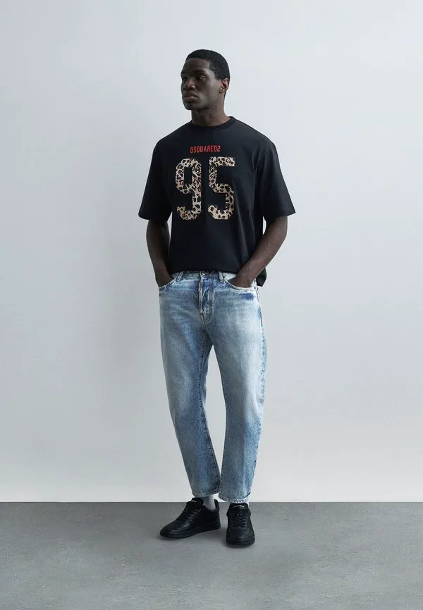 Свободные джинсы Dsquared2, Navy Blue — фото 2