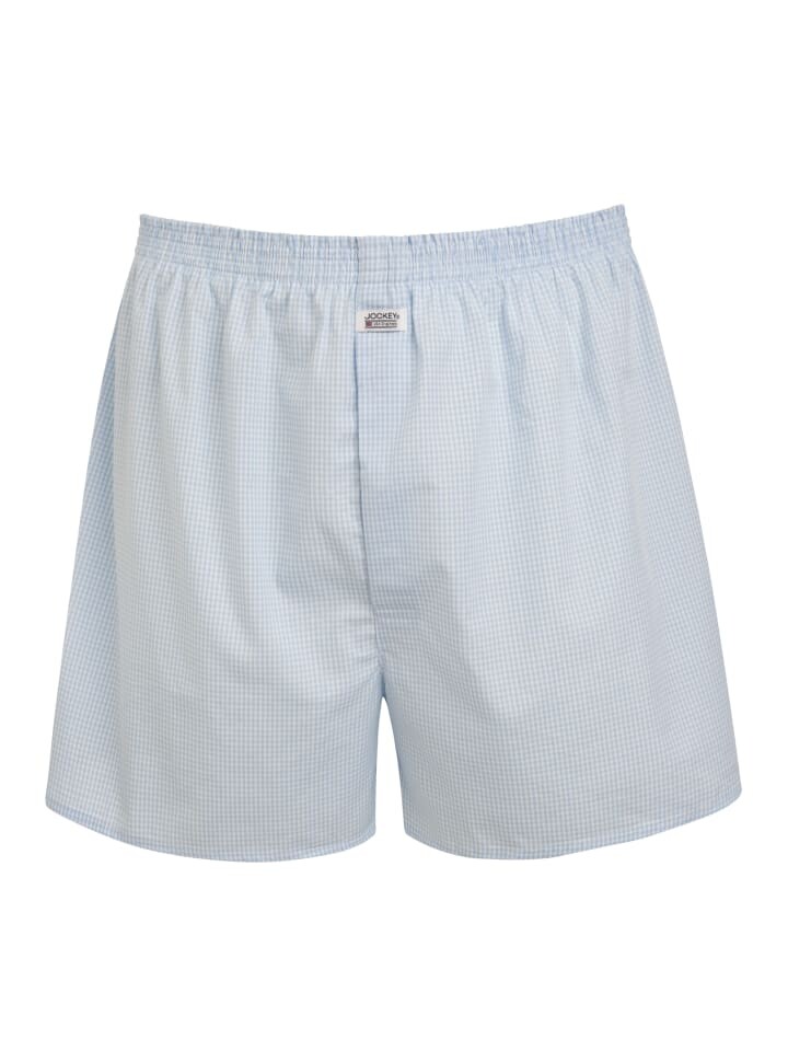 

Трусы боксеры Jockey Boxershort Everyday Check Woven, светло-синий