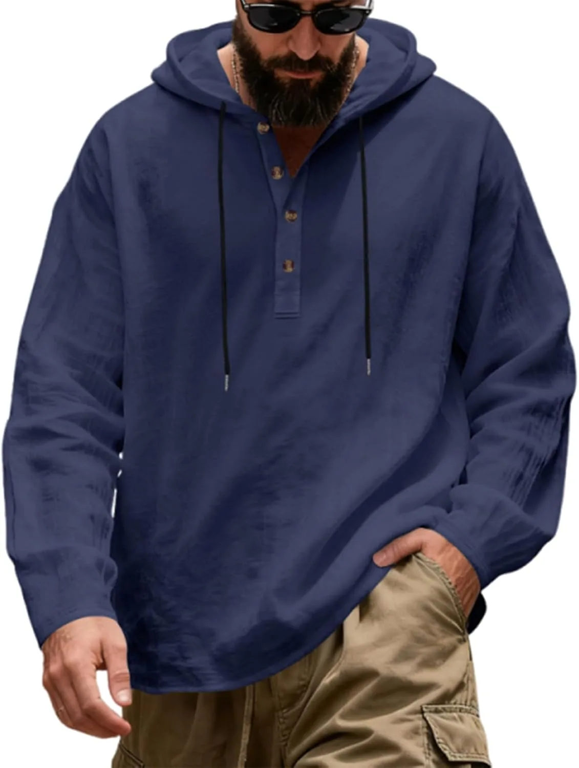 

Polo футболка для мужчин, Casual, с капюшоном, длинный рукав, легкая, дышащая eoeioa