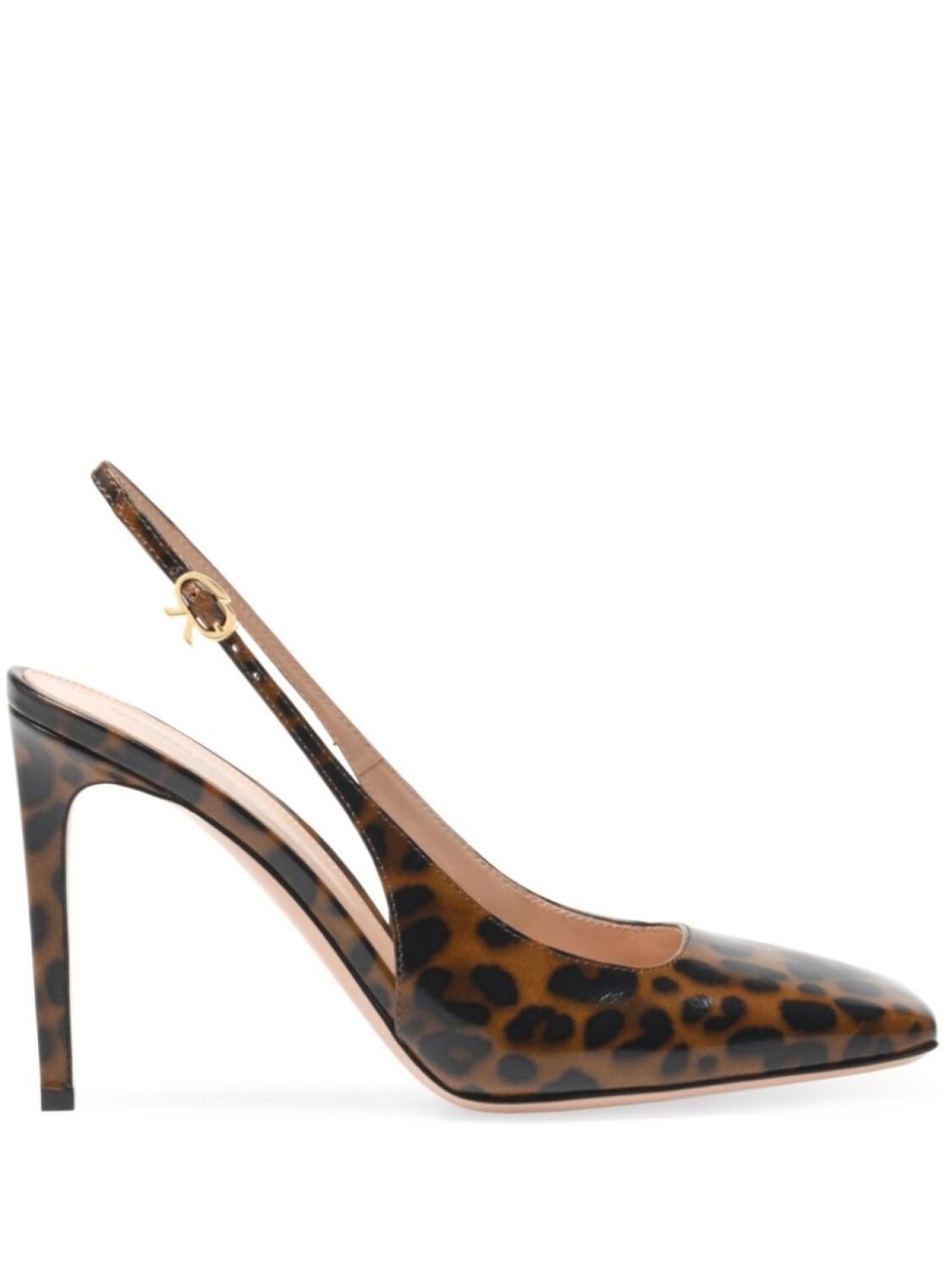 

Туфли Christina с открытой пяткой 95 мм Gianvito Rossi, коричневый