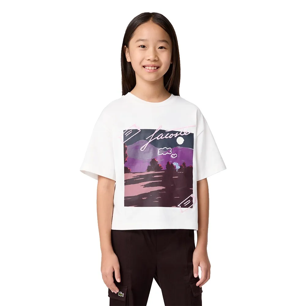 Футболка с коротким рукавом Lacoste 447368, белый